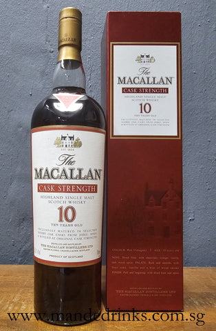 Macallan 10 Year Old Cask Strength 1L (Discontinued)