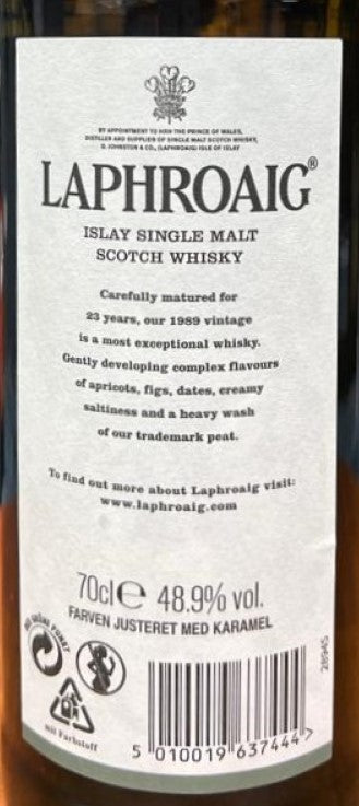 【新品・未開封】ラフロイグ 23 YEARS OLD VINTAGE 1989 Laphroaig 1989 23 Year Old – M&E Drinks Singapore