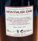 Monymusk 1997 22YO EMB Velier for Giuseppe Begnoni