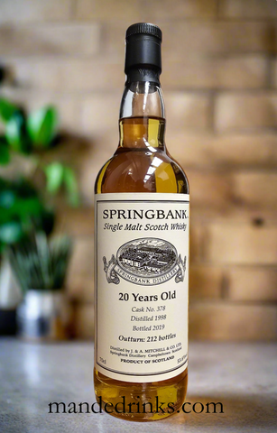 Springbank 1998 20YO Single Cask #378