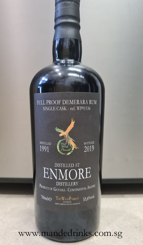 Enmore Demerara rum 1991 27 Year Old (The Wild Parrot)