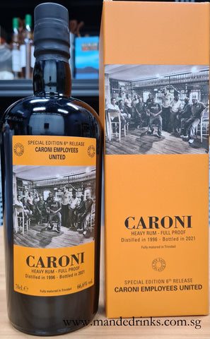 Caroni 1996 "Employees United" 25YO Full Proof Rum (Velier Employees 6th Release)