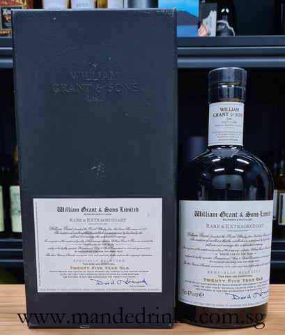 William Grant Rare & Extraordinary Blended Scotch 25YO